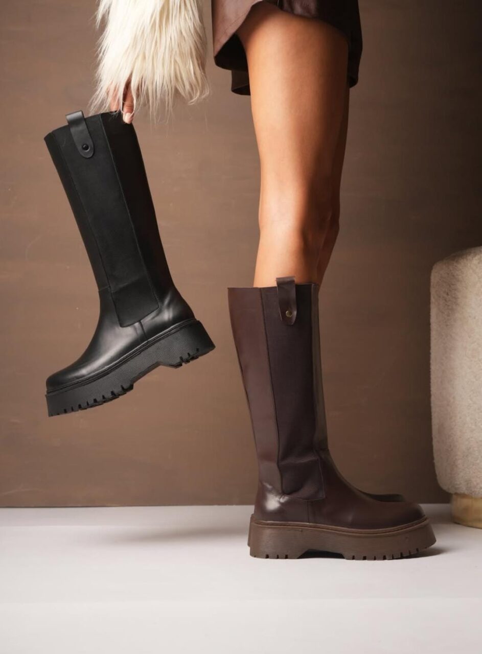 BOTAS TIRANA • Color Negro Marron Women - Zapatos para Mujer BOTAS TIRANA • Color Negro Marron