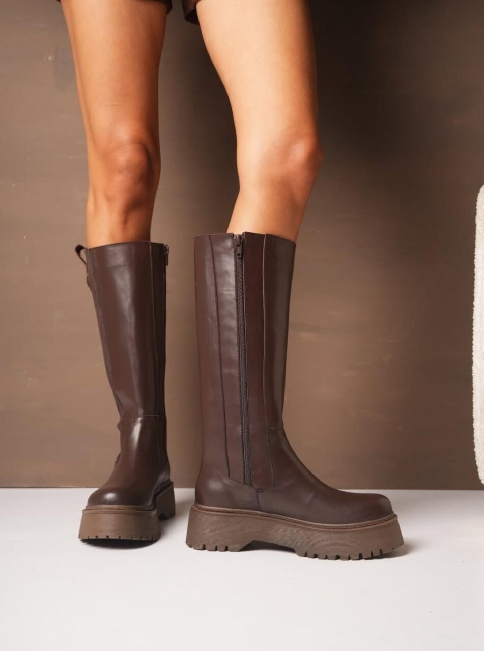 BOTAS TIRANA • Color Negro Marron Women - Zapatos para Mujer BOTAS TIRANA • Color Negro Marron - Image 4