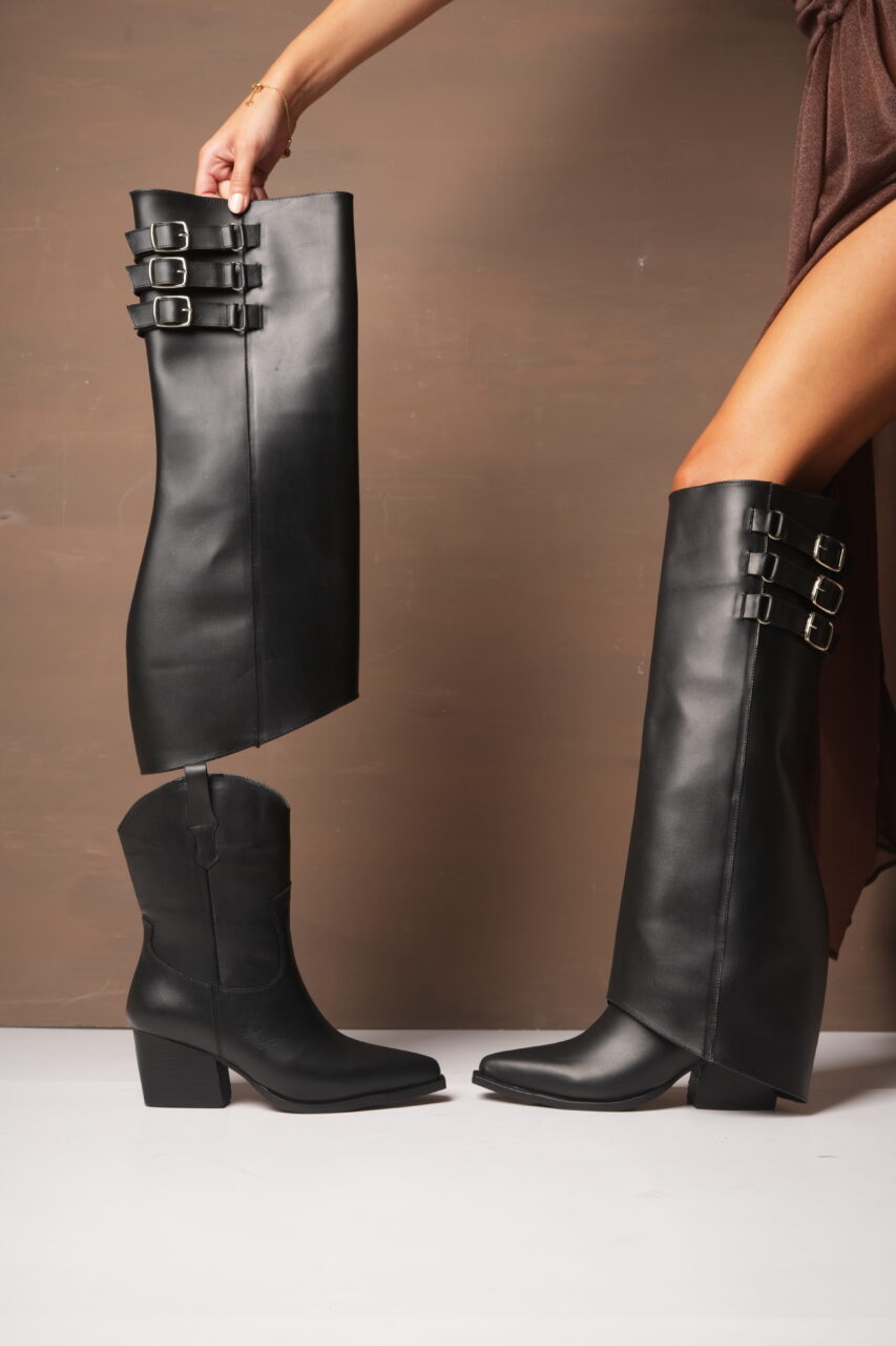 TEXANAS KALEI • Color Negro Marron Women - Zapatos para Mujer TEXANAS KALEI • Color Negro Marron