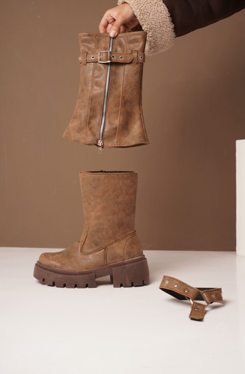 BOTAS 172 • Color Negro Suela • SINTETICO VEGAANO Women - Zapatos para Mujer BOTAS 172 • Color Negro Suela • SINTETICO VEGAANO - Image 5