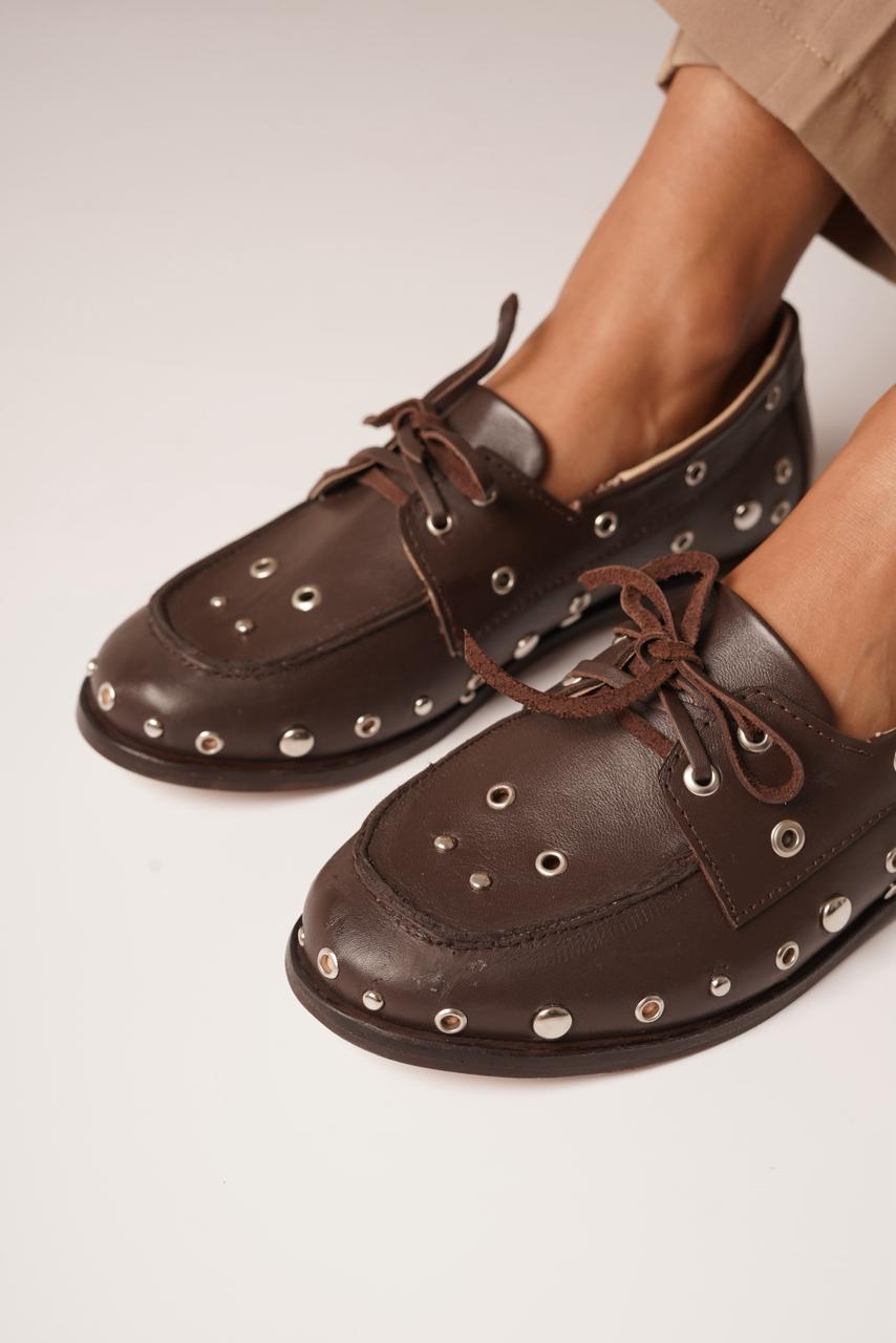 MOCASINES THEA • Color Negro y Chocolate Women - Zapatos para Mujer MOCASINES THEA • Color Negro y Chocolate - Image 6